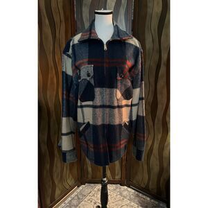 Vintage Mackinaw Woolens plaid wool jacket. Unsized.